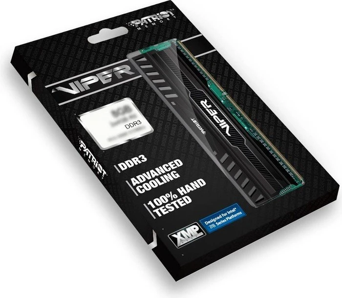 Patriot Viper 3 schwarz UDIMM 8GB Kit, DDR3-1600, CL9-9-9-24