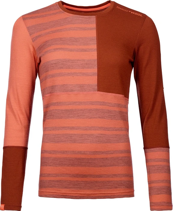 Ortovox 185 Rock'N'Wool Funktionsshirt langarm coral (Damen)
