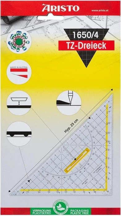 Aristo TZ-Dreieck 25cm, transparent (AR1650/4)