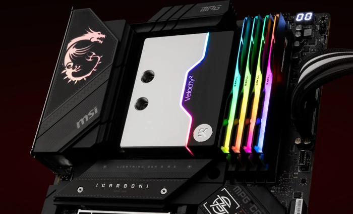 EK Water Blocks Quantum Line EK-Quantum Velocity² D-RGB, AM5, Satin Titanium