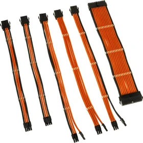 Kolink Core Adept Braided Cable Extension Kit, Orange (COREADEPT-EK-ORN)