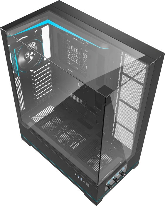 DarkFlash DY450L Pro Black, Glasfenster