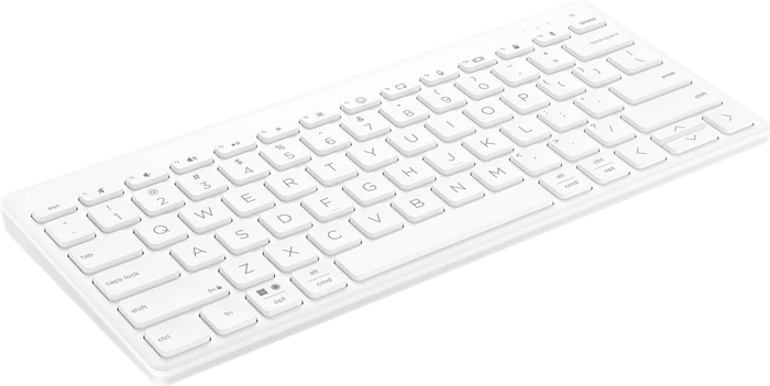 HP 350 Compact Multi-Device Keyboard, weiß, Bluetooth, DE