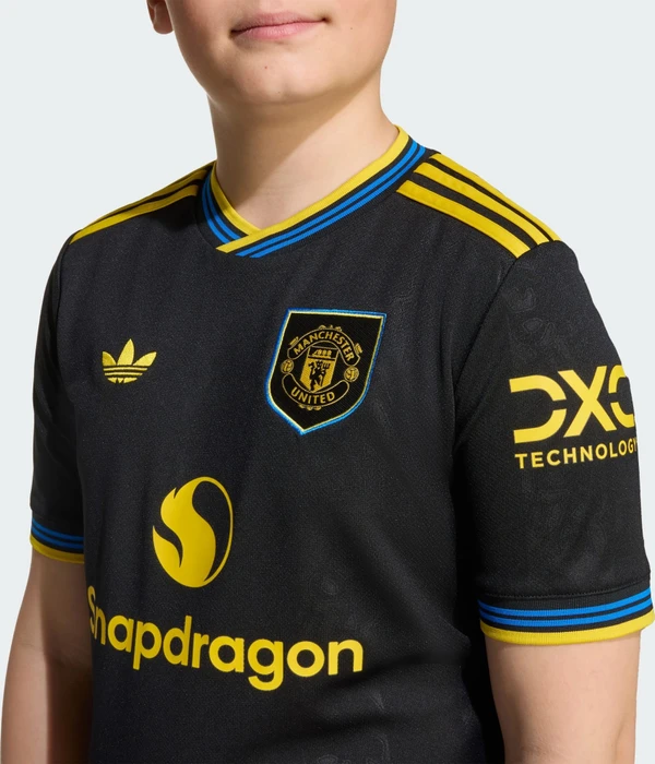 adidas Manchester United 2026/2027 Ausweichtrikot kurzarm schwarz (Junior)