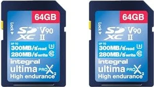 Integral ULTIMAPRO X2 R300/W280 64GB, UHS-II U3, Class 10