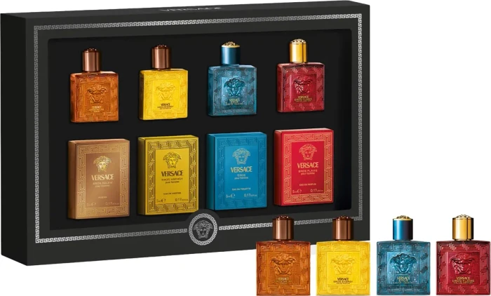 Versace Eros 1x Parfum + 2x EdP + 1x EdT Miniatures 5ml Duftset