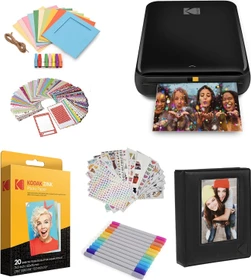 Kodak Step Instant, schwarz, Fotodrucker, Bundle Geschenkset