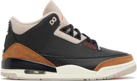 Nike Air Jordan 3 Retro black/fossil stone/rush orange