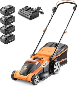 LawnMaster CLMF4841E Akku-Rasenmäher inkl. 2 Akkus 4.0Ah