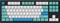 Keychron OEM Dye-Sub Keycap-Set Iceberg - Version B, Kunststoff (PBT), Iceberg, weiß/türkis, 114 Tasten, ANSI-US Vorschaubild