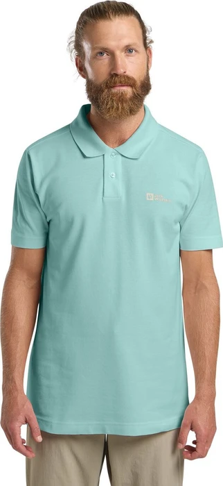 Jack Wolfskin Essential Poloshirt kurzarm soft jade (Herren)