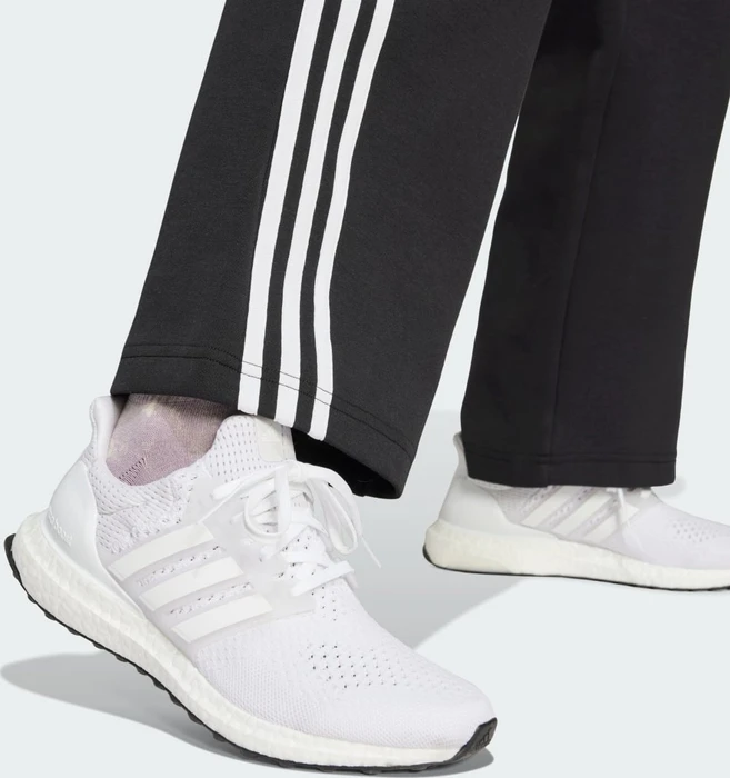 adidas Future Icons 3-Streifen Open Hem Trainingshose lang schwarz (Damen)
