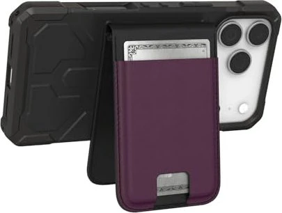 UAG Metropolis Vegan Leather MagSafe Wallet deep purple synth