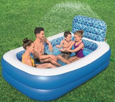 Bestway Waterfall Oasis Family Planschbecken rechteckig 229x152x96cm
