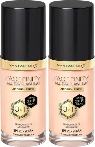 Max Factor Facefinity All Day Flawless Foundation 10 fair porcelain LSF20, 30ml