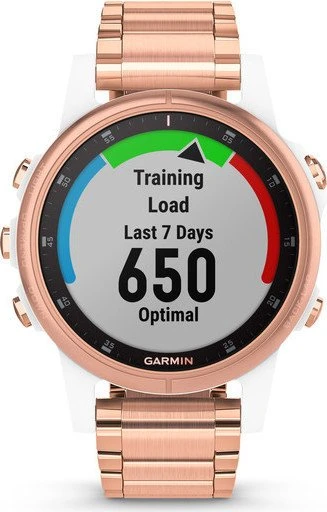 Garmin Fenix 5S Plus Sapphire rosegold mit Metallarmband