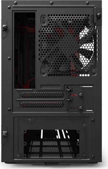 NZXT H210i, schwarz/rot, Glasfenster, Mini-ITX