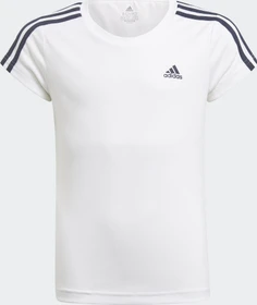 adidas Designed 2 Move 3-Streifen Funktionsshirt kurzarm white/legend ink (Junior)