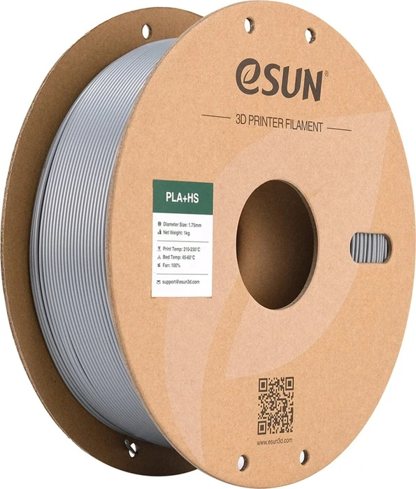 eSUN PLA+HS, silber, Spule, 1.75mm, 1.00kg