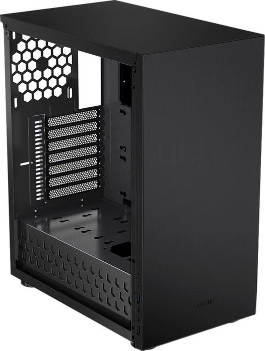Jonsbo C5, schwarz, Glasfenster