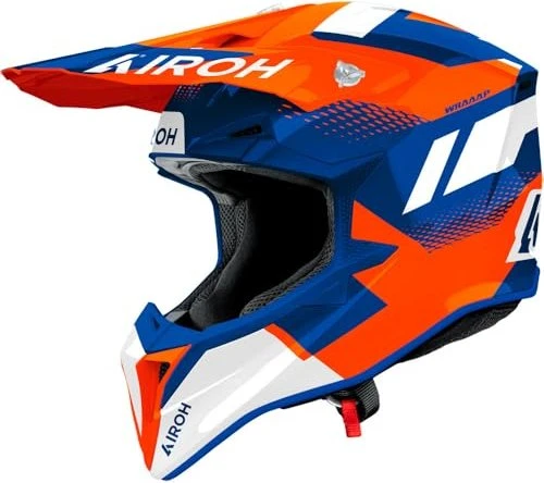 Airoh Wraaap Vision orange/weiß/blau