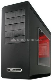 SilverStone Fortress FT02 schwarz/rot, Acrylfenster