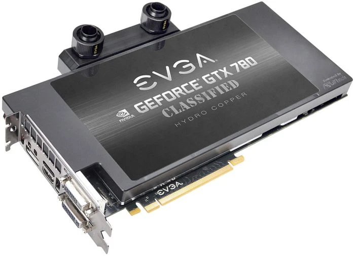EVGA GeForce GTX 780 Classified Hydro Copper, 3GB GDDR5, 2x DVI, HDMI, DP
