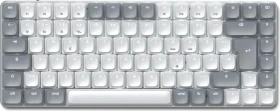 Satechi SM1 Slim Mechanical Backlit BT Keyboard, Light, weiß/grau, low-profile BROWN Switches, USB/Bluetooth, DE (ST-KSM1LT-DE)