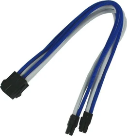 Nanoxia 8-Pin EPS Verlängerung 30cm, single blau/weiß (NX8PV3EBW)