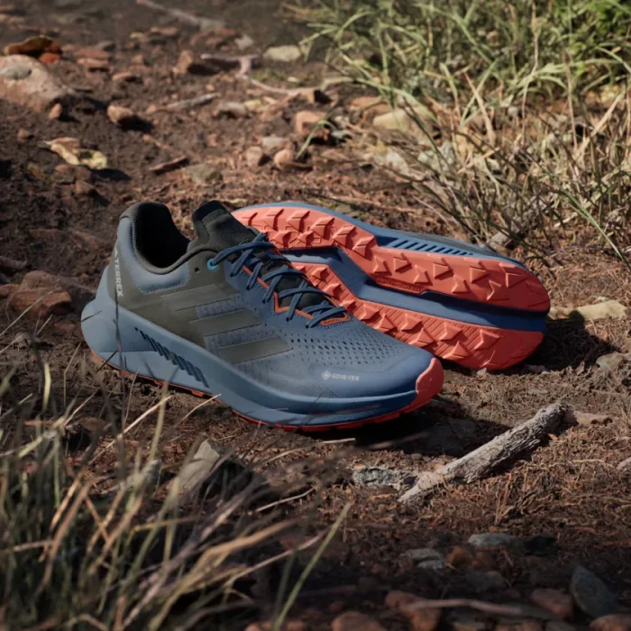 adidas Terrex Soulstride Flow GTX wonder steel/grey six/semi impact orange (Herren)