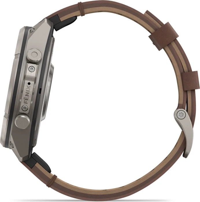 Garmin Fenix 9 Pro inReach 47mm titanium/walnut leather