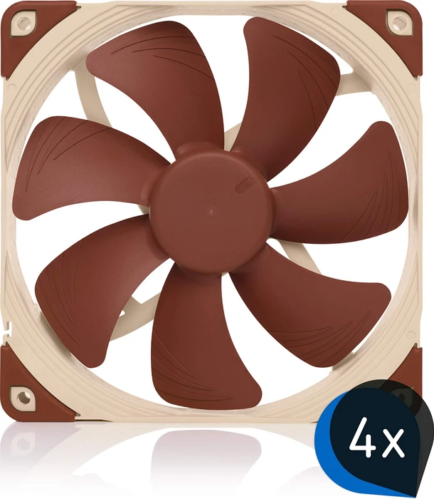 Noctua NF-A14 PWM, 140mm, 4er-Pack