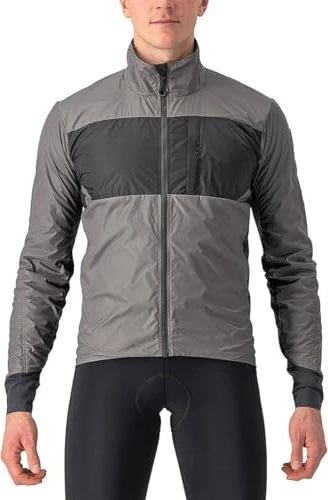Castelli Unlimited Puffy Fahrradjacke nickel grey/dark grey (Herren)