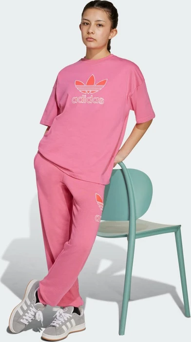 adidas Oversize Trefoil T-Shirt kurzarm pink fusion (Junior)