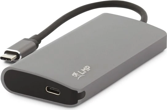 LMP USB-C Video Hub, 5-Port, USB-C 3.0 [Stecker], space gray
