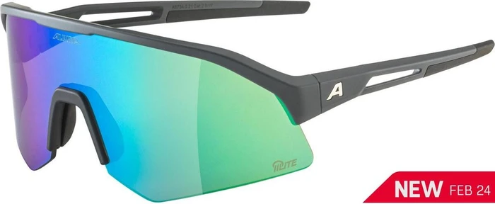 Alpina Sonic HR Q-Lite midnight grey matt/mirror green