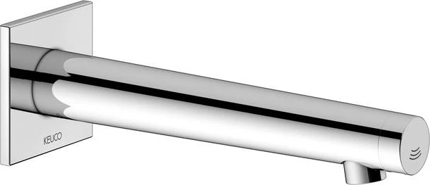 Keuco IXMO Elektronik-Waschtischmischer Wandmontage Unterputz Netzbetrieb eckig chrom