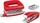 Leitz NeXXt WOW, Mini-Heftgerät und Locher 5561, rot, Set (55612026)