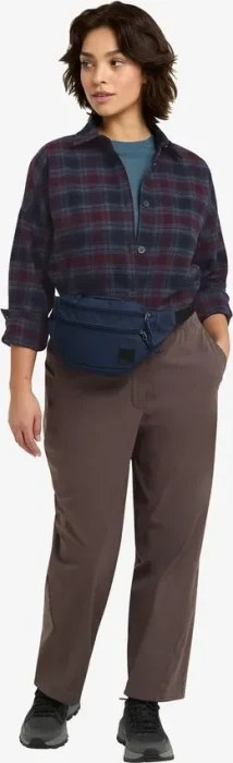 Jack Wolfskin Baja Flannel Hemd langarm check/dark navy (Damen)