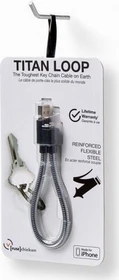FuseChicken Titan Loop USB-A/Lightning Kabel, 0.25m silber (TLP-100)