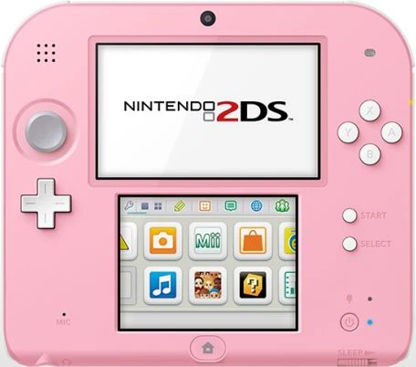 Nintendo 2DS rosa/weiß