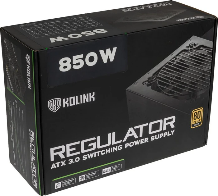 Kolink Regulator 80 PLUS Gold 850W, ATX 3.0