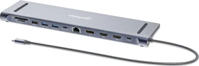 Manhattan 12-Port USB-C Docking Station / Multiport Hub (190305)
