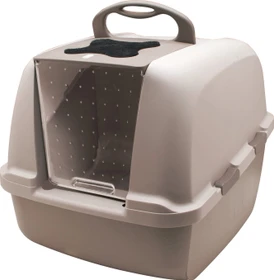 Catit Katzentoilette mit Dach, jumbo, beige