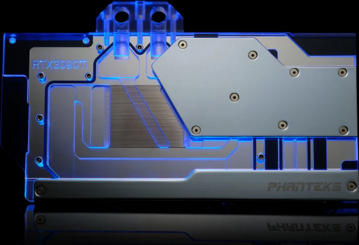 Phanteks Glacier G30 ASUS 3090 Ti Strix chrome, mit Backplate