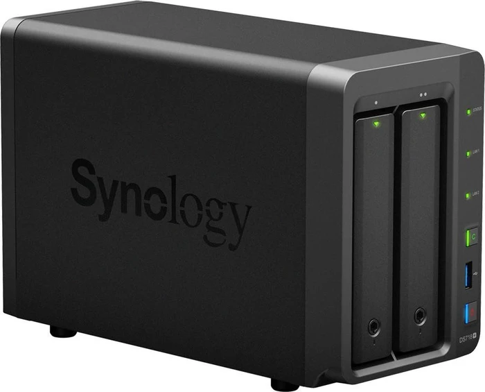 Synology DiskStation DS718+ 14TB, 6GB RAM, 2x RJ-45 1000Base-T, 3x USB-A 3.0