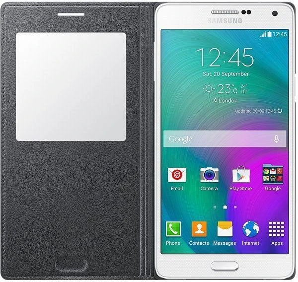 Samsung S-View Cover für Galaxy A7 dunkelgrau