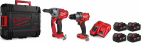 Milwaukee M18 FPP2M2-553P Akku-Maschinenset inkl. Koffer + 4 Akkus 2.0/5.5Ah