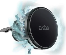 SBS Mobile Handyhalterung mit Lüfter und kabelloser 15-W-Aufladung