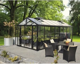 Vitavia Zeus Comfort 15700 ESG/HKP Gewächshaus schwarz